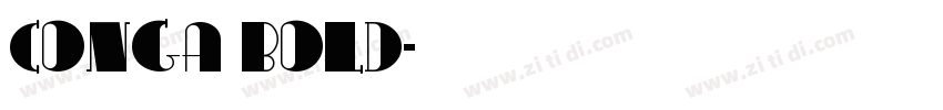 Conga Bold字体转换